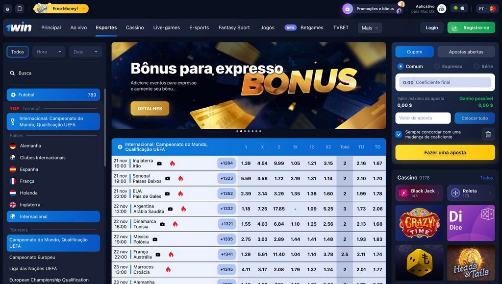 1win en la Casa de Apuestas - Argentina